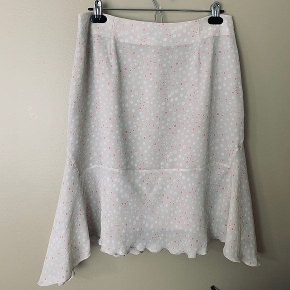 OptionElle Cream Pink Dots Mermaid Skirts - Picture 8 of 15